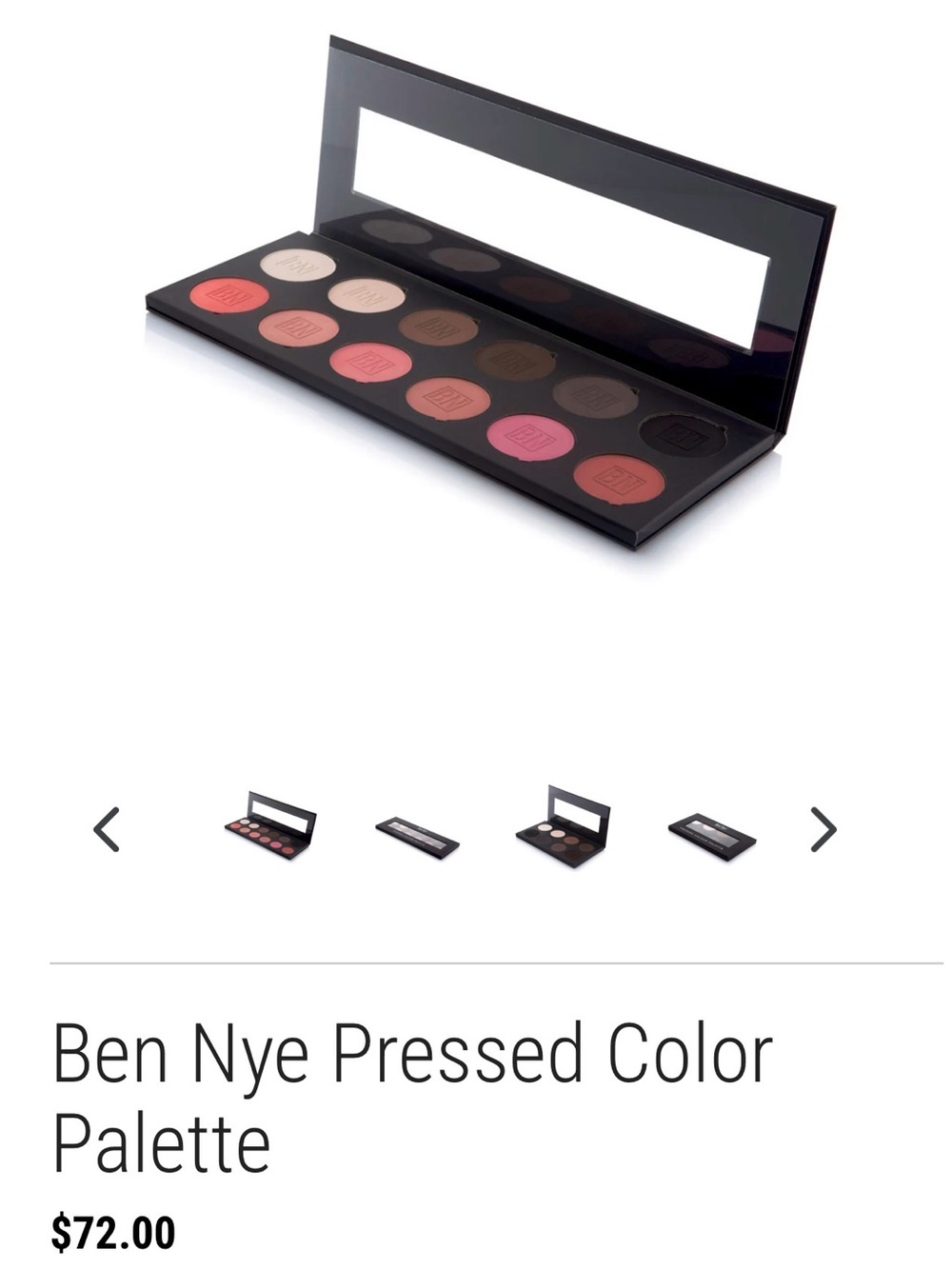 Ben Nye Eyeshadow Palette — Pink, Coral & Brown Tones